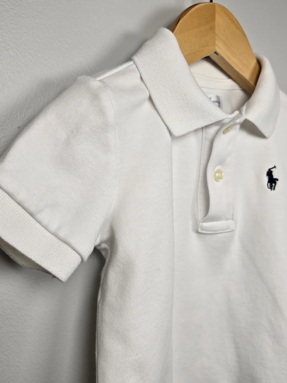 Ralph Lauren White Polo Shirt for Kids